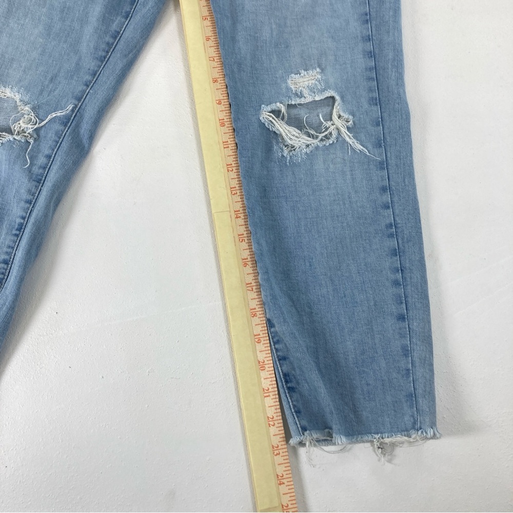 Frame Le Garcon Crop Boyfriend jeans Womens Size 28 Blue straight Distressed - Picture 10 of 16